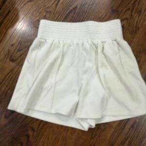 Sweaty Betty White High-Waist Athletic Shorts